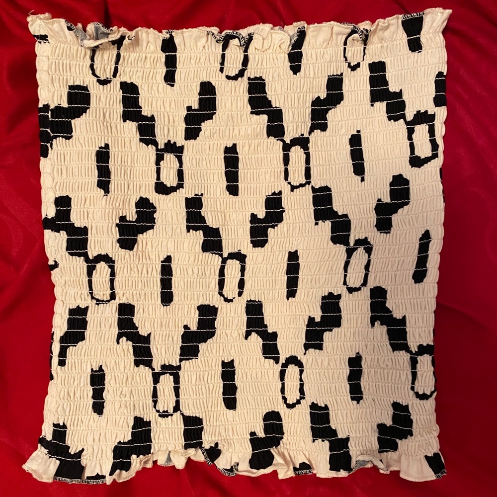 Smocked Strapless Tube Top
